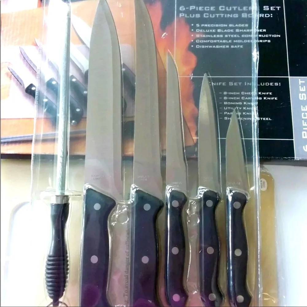 Kuchenstolz Precision 6-Piece Crafted Cutlery Plus Cutting Board. New in Box.